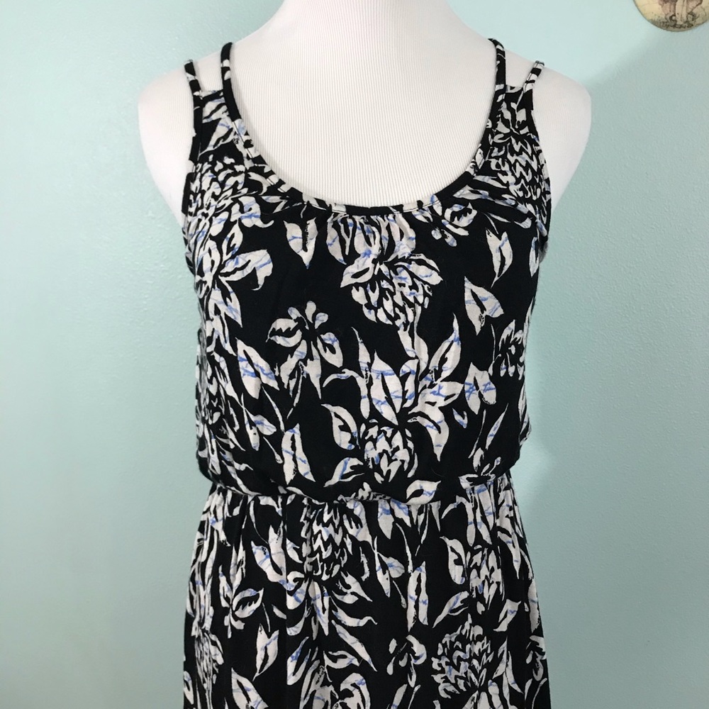 Ann Taylor LOFT faux wrap maxi dress